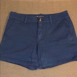 American Eagle Blue Khaki Shorts